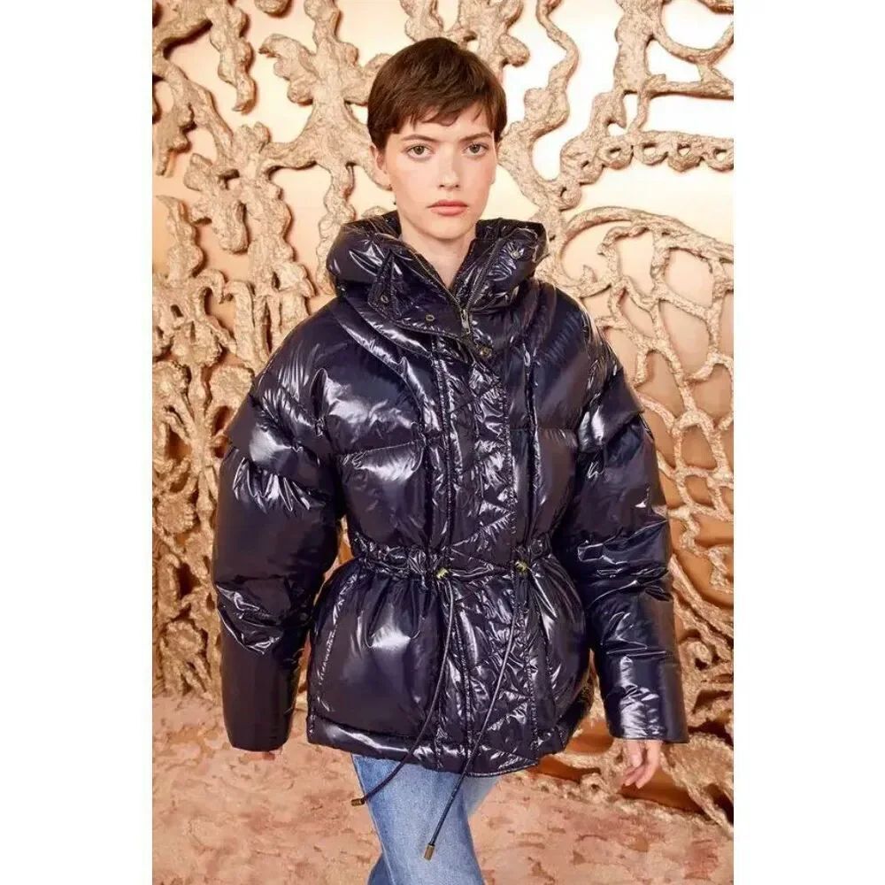 Ulla Johnson Rhodes Down Jacket in Midnight Navy New With Tags Size Medium